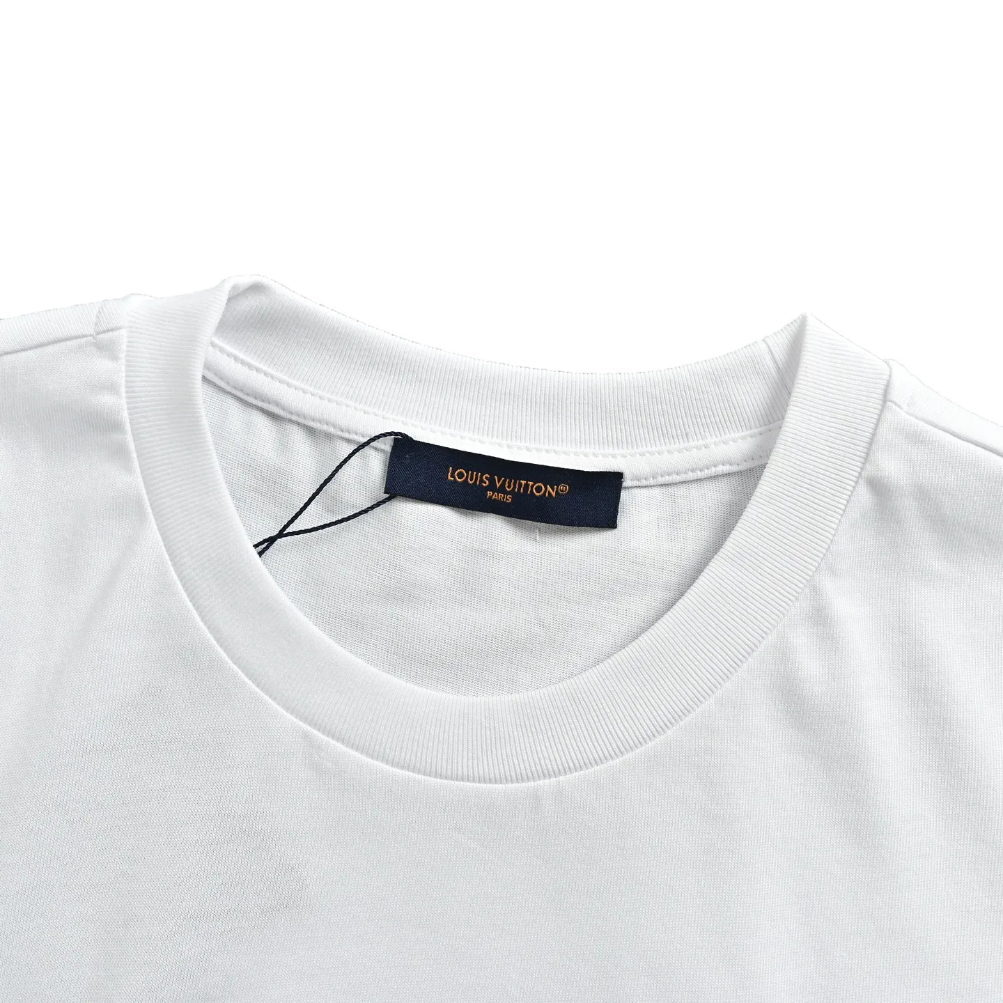Louis Vuitton/Louis Vuitton gold flower signature embroidered short sleeves